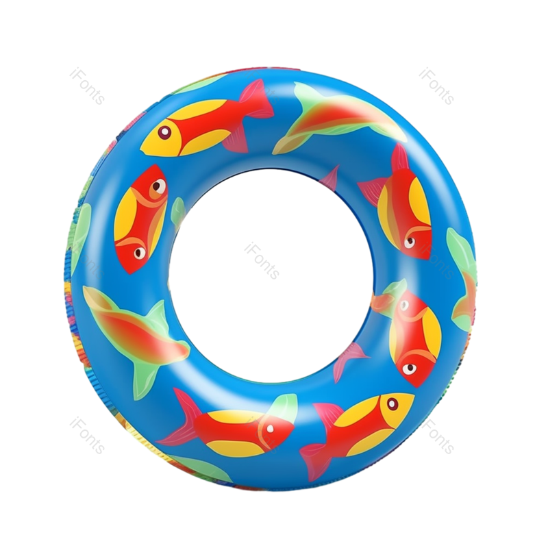 卡通图片,夏天元素,蓝色PNG,度假免抠素材